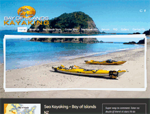 Tablet Screenshot of bayofislandskayaking.co.nz